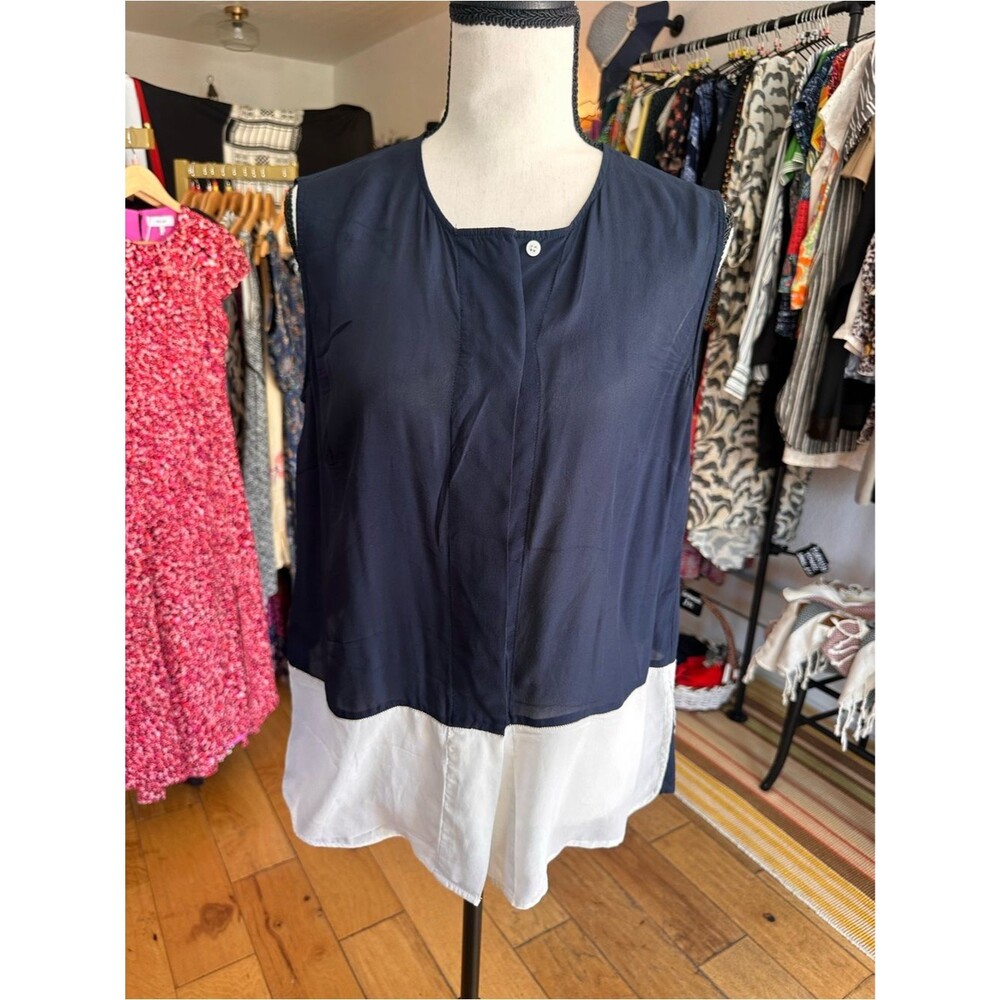 Sintesis Colorblock Silk Blend Top